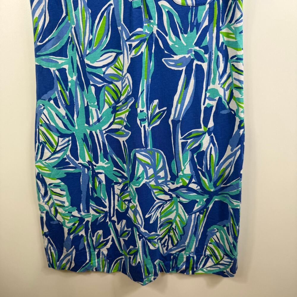 Lilly Pulitzer Palmira Dress in Bamboom Bamboo Print Medium Pima Cotton Beach - Picture 4 of 11